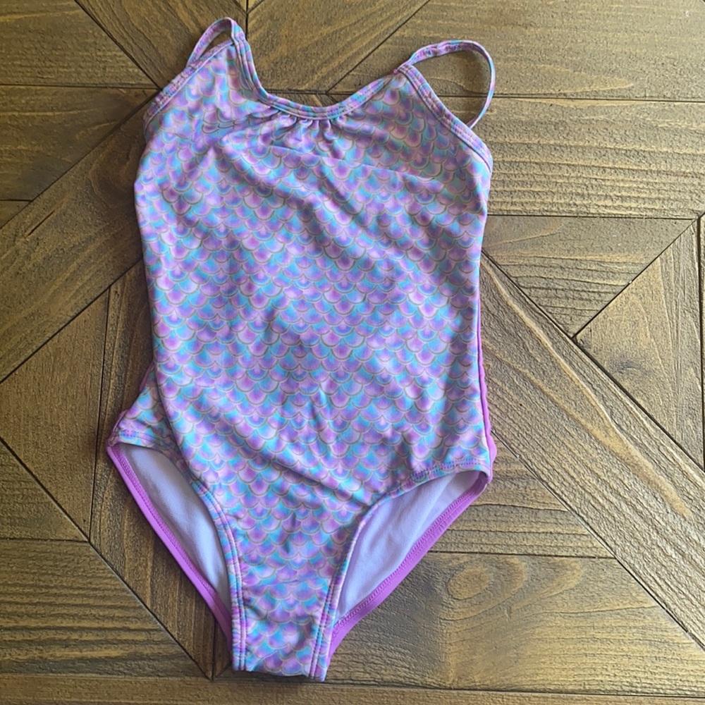 Girls mermaid print swimsuit